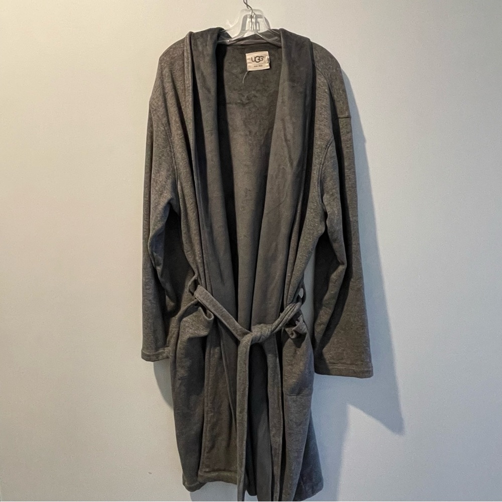 UGG For Men Charcoal Plush Robe